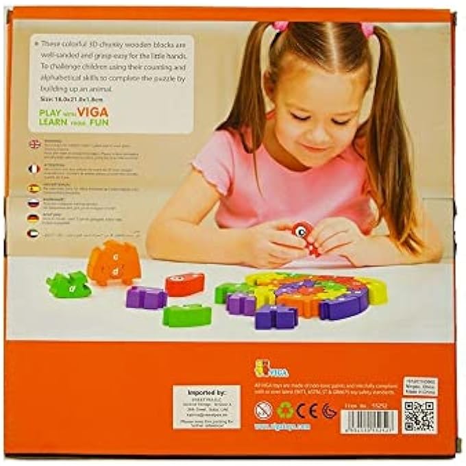 3D PUZZLE - SNAIL WITH MULTICOLOR FOR KIDS AGES 3+ YEARS - Image 4